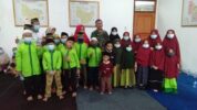 Menyambut bulan suci Ramadhan Subgar 0503 JB mengadakan santunan kepada anak yatim-piatu sekaligus tasyakuran di gedung baru Aula