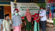 (SMSI) bersama (PWI) Kabupaten Lebak memberi santunan kepada anak yatim dan Ibu-ibu Dhuafa sekaligus buka bersama puasa Ramadhan
