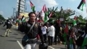 Mitra Kamtibmas Depok (MKD) beri pengamanan kegiatan sejumlah ormas dan komunitas yang melaksanakan penggalangan dana peduli Palestina