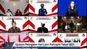 Badan Pembinaan Ideologi Pancasila (BPIP) menyelenggarakan upacara peringatan hari lahir Pancasila dihadiri Panglima TNI Marsekal