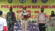 menghadapi kasus pasca libur lebaran, Tiga Pilar Kebon Jeruk Jakarta Barat membentuk dan melantik relawan satuan tugas (Satgas) Covid-19