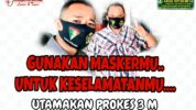 Pejuang Siliwangi Indonesia (PSI) Dewan Pimpinan Cabang (DPC) Jakarta Barat (Jakbar) membagikan masker berlogo kepada seluruh anggota