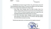 Bupati Lebak Iti Octavia Jayabaya melalui surat balasannya tertanggal 29 /10/2021 membalas surat yang disampaikan oleh salah satu calon Kades