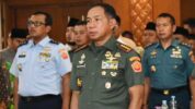Panglima TNI Hadiri Deklarasi Pemilu Damai lintas Ormas dan Agama yang digelar di Grand Sahid Jaya, Jl. Jenderal Soedirman Kav 86