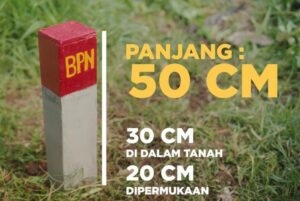 Pemasangan Patok Tanda Batas Tanah secara Simbolis sebagai tanda dimulainya Gerakan Masyarakat Pemasangan Tanda Batas (Gemapatas),