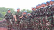 Panglima TNI Jenderal TNI Agus Subiyanto menjadi Inspektur Upacara Penyambutan “Peace Keepers Indonesia” Satgas Kontingen Garuda