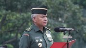 Menjaga Kewaspadaan Dimanapun Berada disampaikan saat menggelar upacara bendera 17 April 2024, Markas Besar Tentara Nasional Indonesia