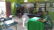 Letkol Czi Tri Wibowo Angga Astono selaku Dansatgas TMMD Ke-122 Kodim 1805/Raja Ampat Berikan Arahan Dan Motivasi kerja