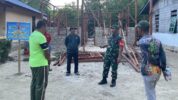 Kodim 1805/Raja Ampat Letkol Czi Tri Wibowo Angga Astono di dampingi Kapten Inf Marthen Luter Sa’bi Terjun Langsung Kelapangan