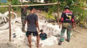 Kodim 1805/Raja Ampat melalui program TMMD Ke-122 Bantu Atasi Krisis Air untuk warga yang Kekurangan air bersih bersama pemerintah daerah