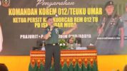 Danrem Teuku Umar mengajak seluruh prajurit dan Persit di lingkungan Kodim 0110/Abdya untuk tetap senantiasa bersyukur kepada Tuhan