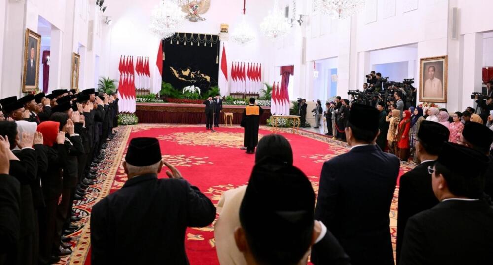 Panglima TNI Jenderal TNI Agus Subiyanto Hadiri Pengucapan Sumpah Jabatan Ketua Mahkamah Agung Agung periode 2024-2029