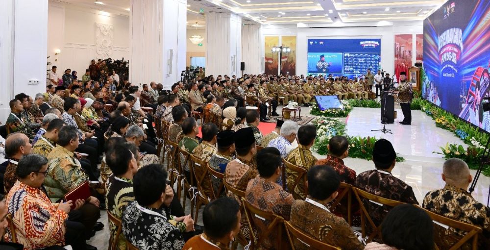 penyusunan Rencana Pembangunan Jangka Menengah Nasional (RPJMN 2025-2029) yang dihadiri oleh Presiden RI Prabowo Subianto