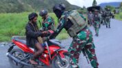 Kodim 1714/PJ Jamin Kondusifitas di Kota Mulia dengan menggelar Sweeping dan Patroli bersama, Kabupaten Puncak Jaya, Papua Tengah