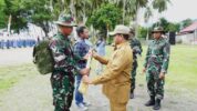 Upacara Pembukaan TNI Manunggal Membangun Desa (TMMD Ke-123 Tahun 2025) bertempat di Desa Wailau, Kecamatan Sanana