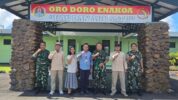 Kodim 1710/Mimika, Dandim Letkol Inf M. Slamet Wijaya, S. Sos., M. Han., M.A. menerima audiensi pegawai Badan Gizi Nasional (BGN)