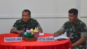 Sidang Pankar UKP, Komandan Kodim 1710/Mimika, Letkol Inf M. Slamet Wijaya, S. Sos., M. Han., M.A. memimpin Sidang