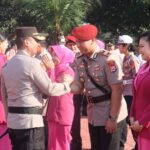 Sertijab Kasat Reskrim, Kasi Humas, dan Kapolsek beserta jajaran se- Polres Lebak langsung di pimpin  Kapolres AKBP Herfio Zaki