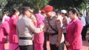 Sertijab Kasat Reskrim, Kasi Humas, dan Kapolsek beserta jajaran se- Polres Lebak langsung di pimpin  Kapolres AKBP Herfio Zaki