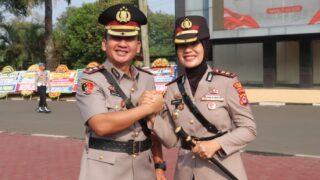 AKBP Arninsi Resmi Jabat Kapolres Lebak, serahterima jabatan (Sertijab) dari AKBP Herfio Zaki, S.I.K., M.H