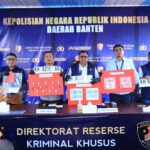 Polda Banten melalui Direktorat Reserse Kriminal Khusus bersama Polres jajaran berhasil Ungkap 6 Lokasi Tambang Ilegal