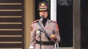 Kapolres Lebak AKBP Arninsi, S.H., S.I.K., M.Si. memimpin upacara dalam rangka Peringati Hari Juang Polri