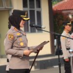 Kapolres Lebak Polda Banten AKBP Arninsi, SH, SIK, MSi memimpin Upacara Sertijab Kabag SDM, Kasat Binmas,