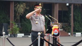 Polda Banten menggelar upacara peringatan Hari Sumpah Pemuda ke-98 tahun 2026 mengusung tema "Patriotik, Gigih, Berempati